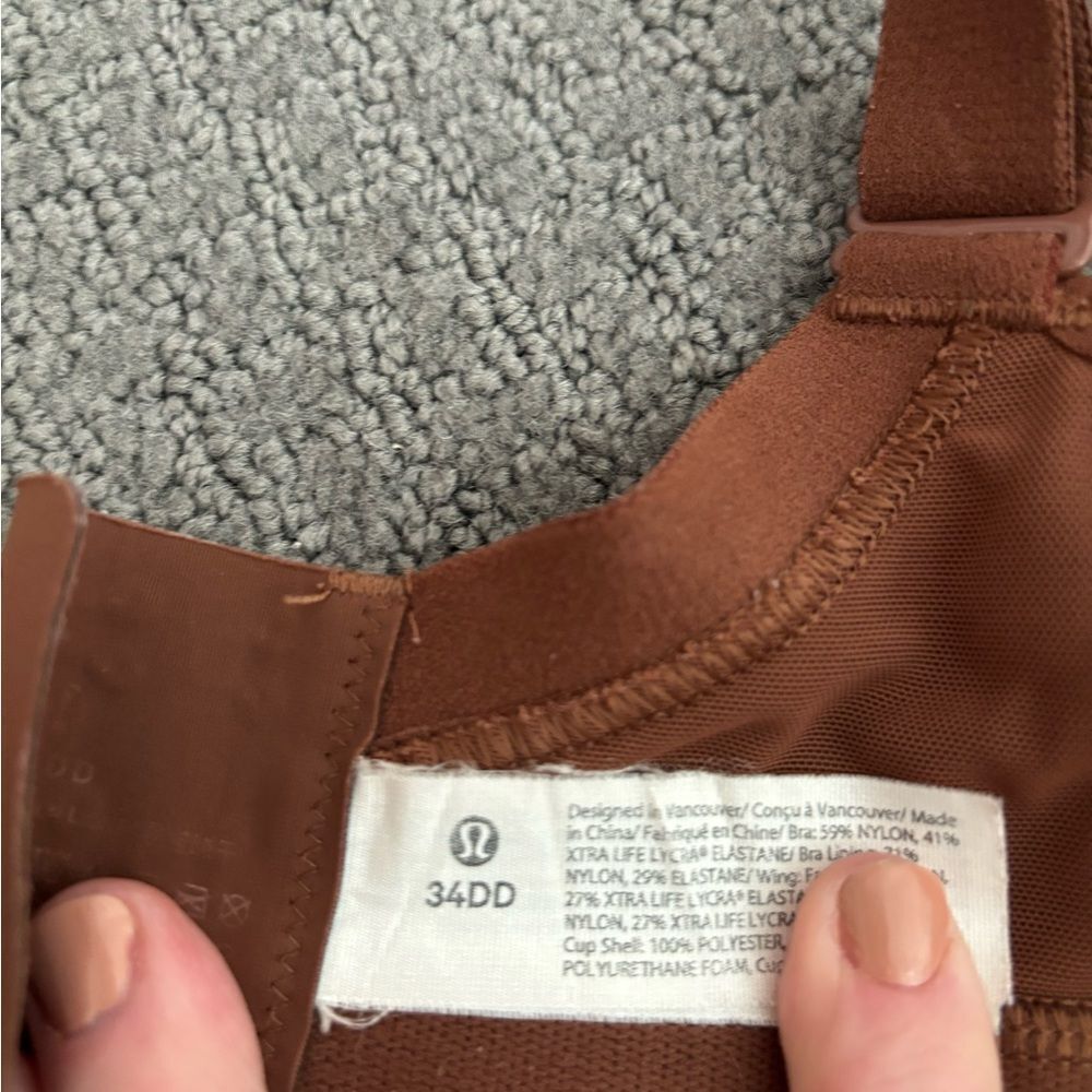 lululemon “Run Time” Brown Sports Bra - Picture 4 of 4